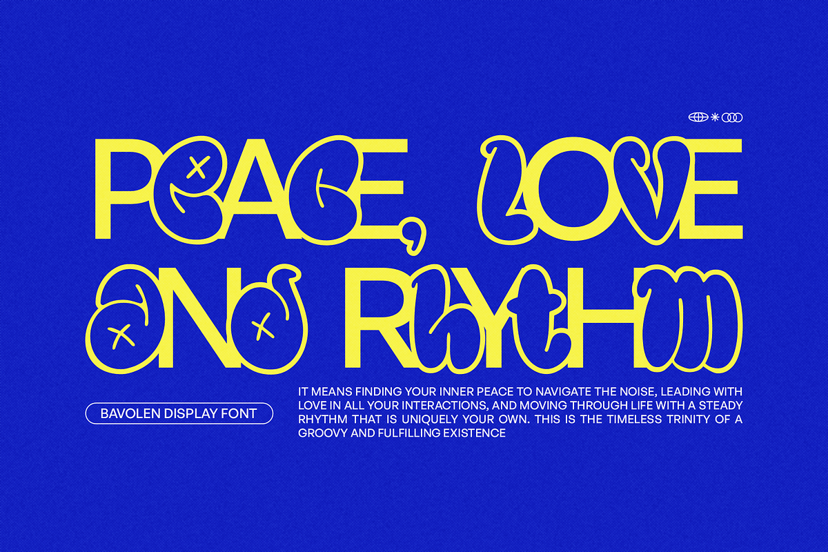 Bavolen - Bubble Graffiti Font, a Font by Indotype Foundry (Photo 9 of 10)