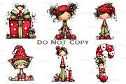 Whimsical Christmas Cabin Clipart, an Illustration by Craft Nest (Thumbnail 4 of 8)