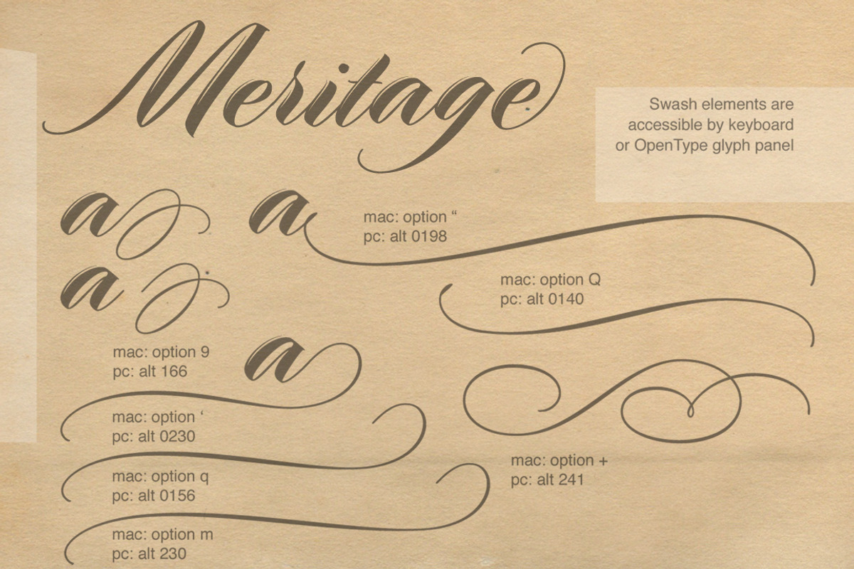 Meritage Script preview 5