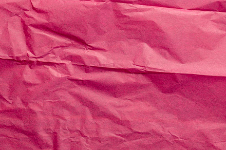 beautiful crumpled pink wrapping paper, a Photo by MyPhotos