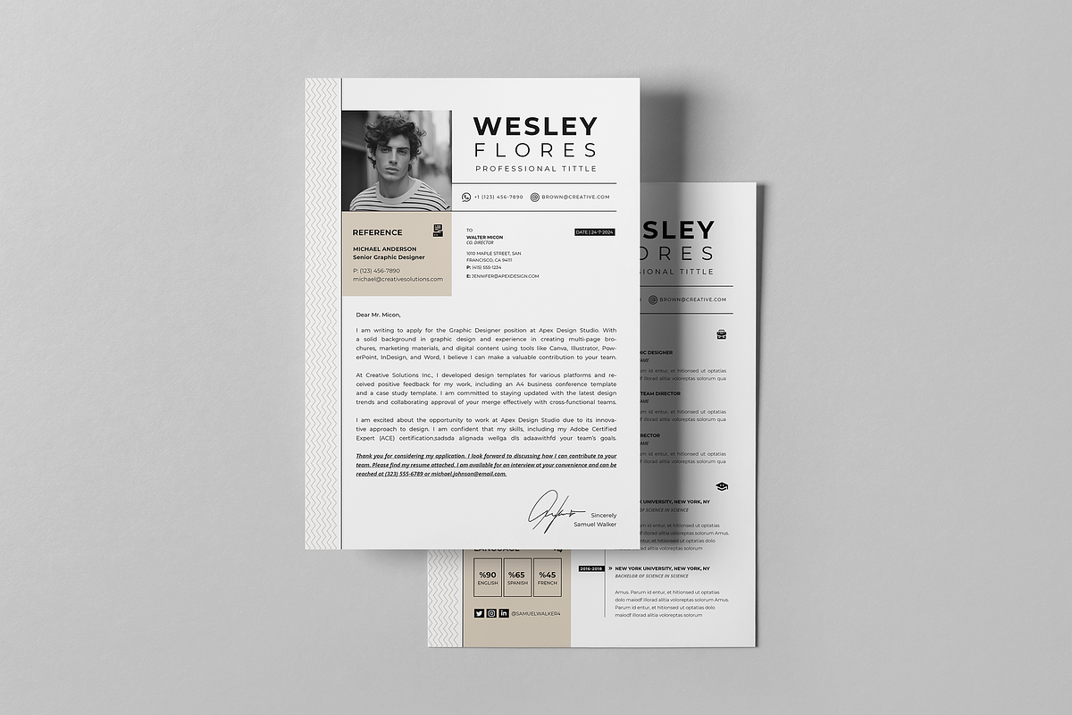 Resume / CV Canva Template & Word, a Resume Template by Template Zone (Photo 5 of 7)