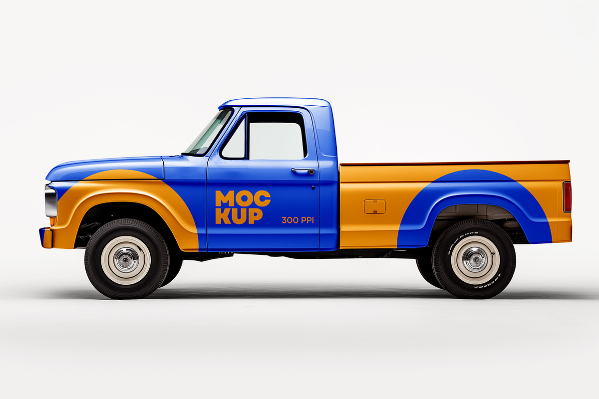 Car, Truck, Van, Pickup Mockup, an Advertising Mockup by dpi (Photo 8 of 11)