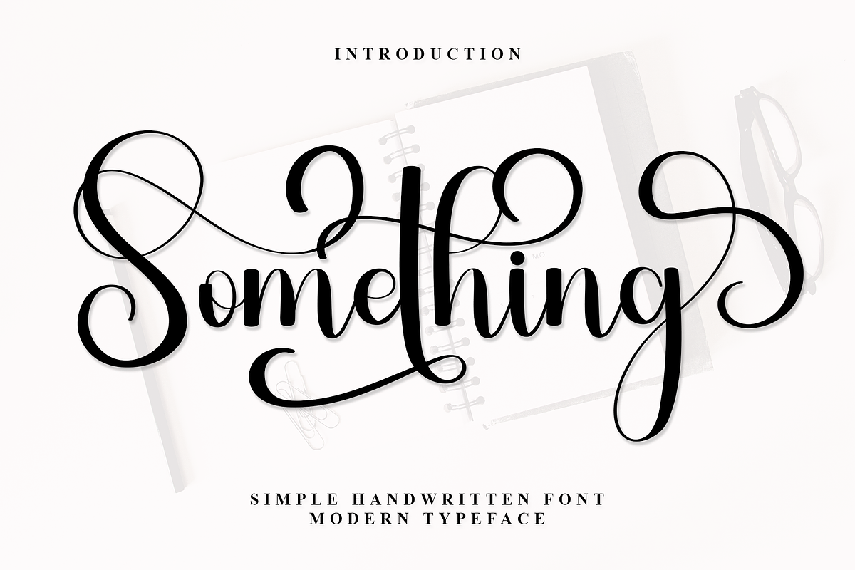 Something, a Script Font by InermediaSTUDIO (Photo 1 of 7)