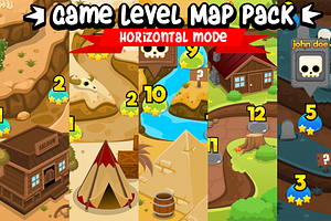 Game Level Map Pack - Horizontal Mod