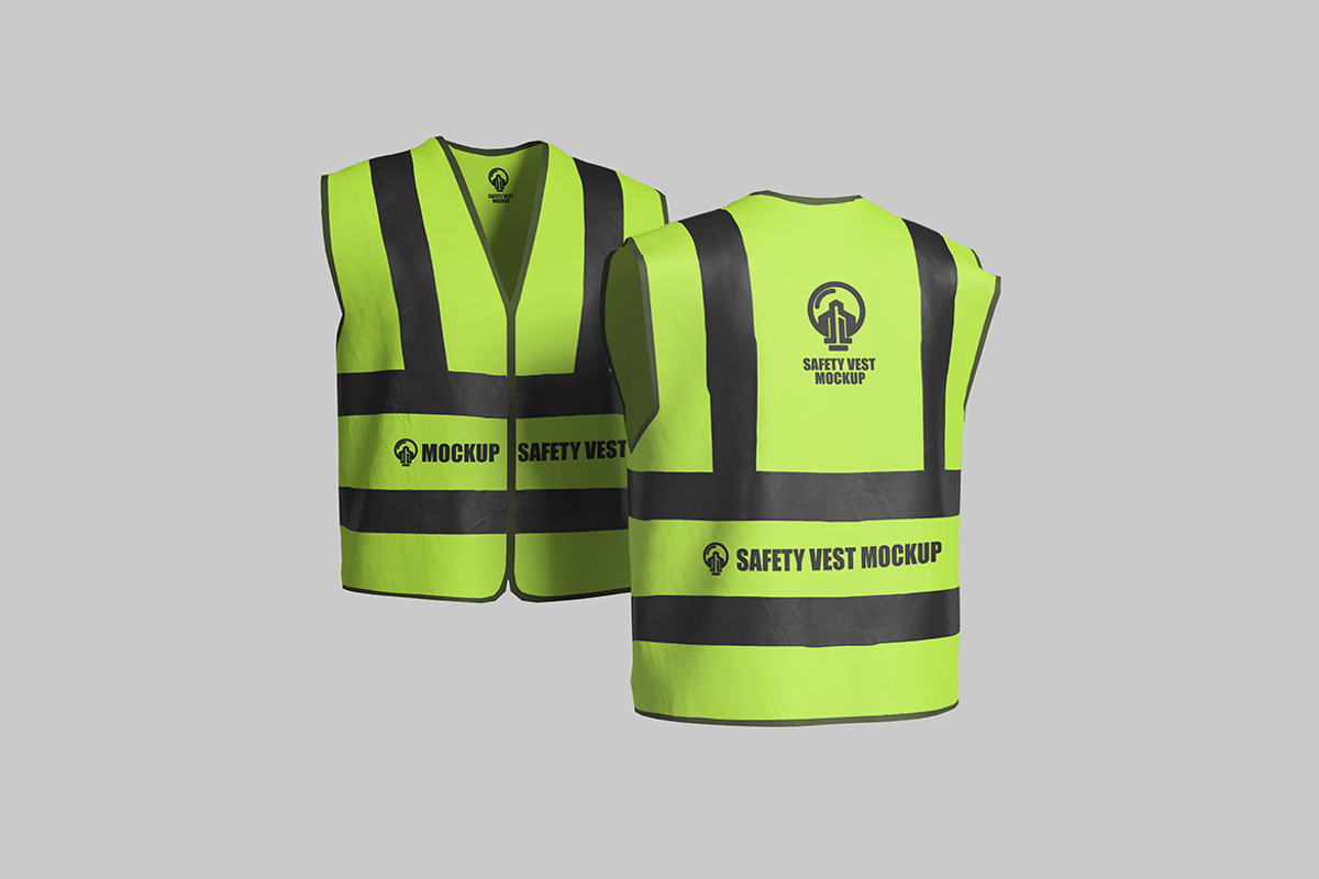 Clean Safety Vest Mockup, a Mockup by My Code Std (Photo 3 of 6)