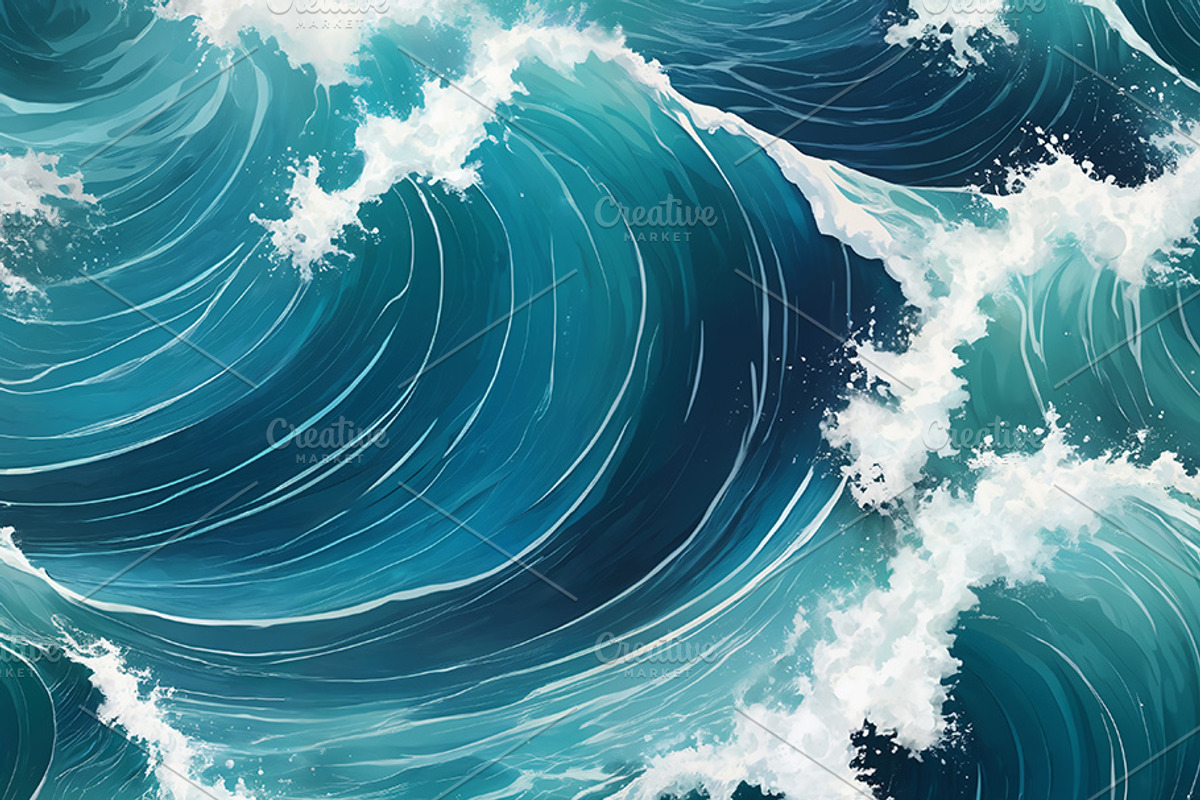 Ocean Waves, a Decorative Illustration by h.utomo (Photo 12 of 31)