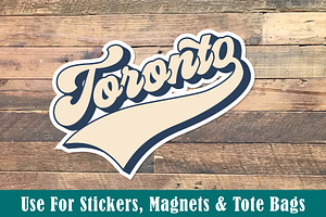 Toronto Png Svg Retro T-Shirt Design