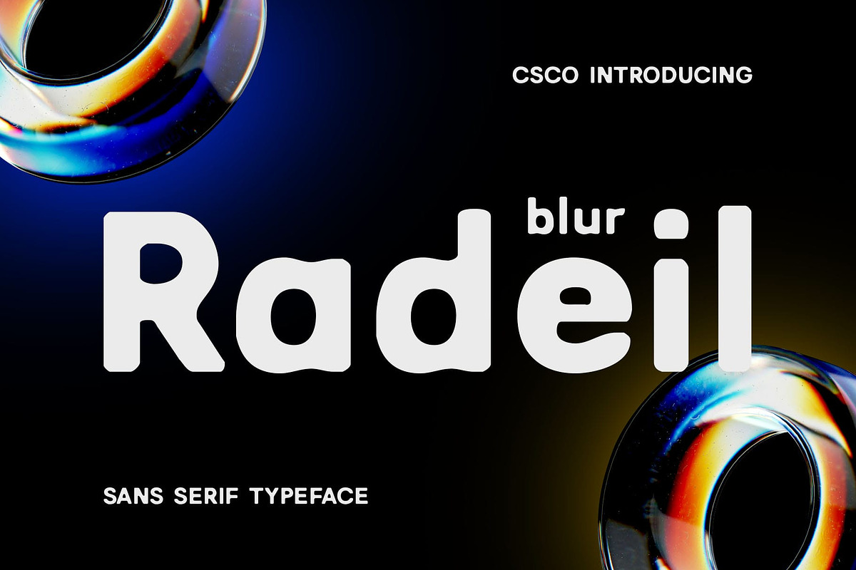 Radeil Blur, a Sans Serif Font by Craft Supply Co. (Photo 1 of 8)