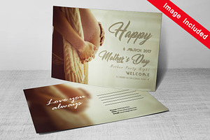 Mother's Day Postcard PSD Template