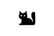 Black Cat Silhouette Vector, an Animal Illustration by Vectorium Studio (Thumbnail 1 of 4)