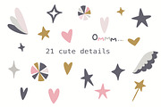 Scandinavian Unicorn Clipart, an Object Graphic by Happiestsim (Thumbnail 3 of 3)