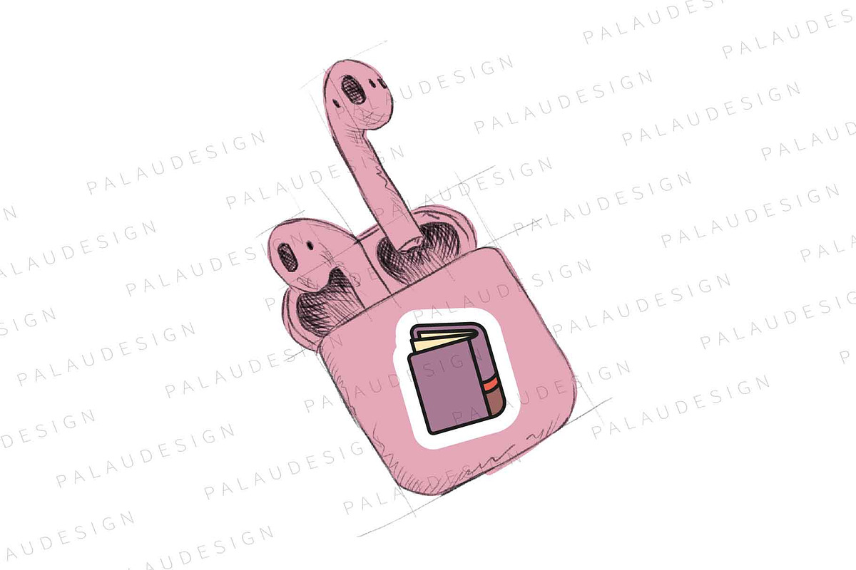 Books Outline Cute Illustrations, an Education Illustration by Palau (Photo 2 of 12)