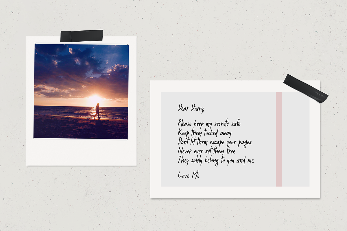 Diary — a Handwritten Font preview 6