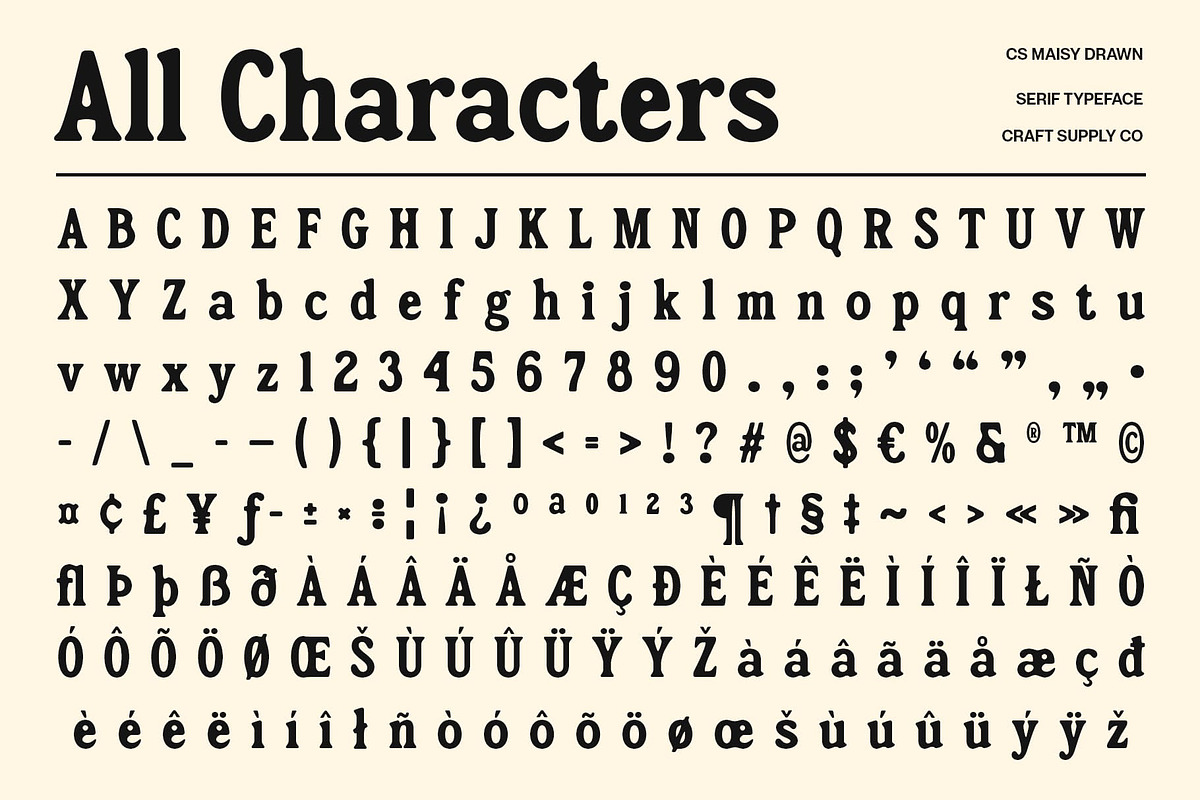 CS Maisy Drawn, a Serif Font by Craft Supply Co. (Photo 8 of 8)