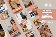 Instagram & Pinterest Canva Template, a Social Media Template by PaolaroiDesign (Thumbnail 6 of 8)