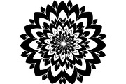 Black Floral Mandala Vector Bundle, a Decorative Illustration by Designer_Momina (Thumbnail 19 of 21)