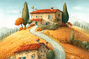 Cartoon sceneries landscapes bundle, a Seasonal Illustration by Bubert Art (Thumbnail 7 of 8)