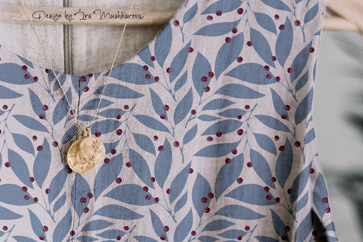 Tea Leaves Floral seamless pattern, a Pattern Graphic by Marta & Livonka (Photo 11 of 13)