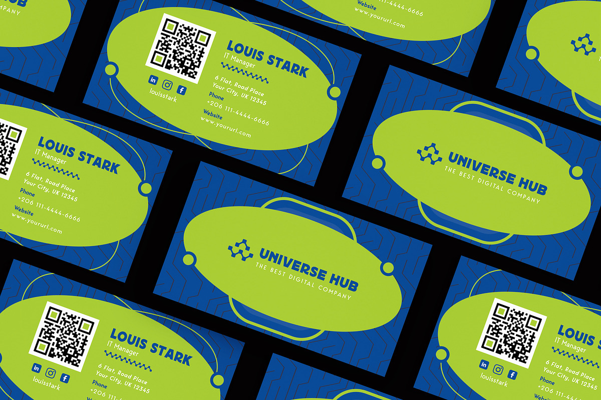 Modern Design Card Visit, a Card Template by iDoodle Studio