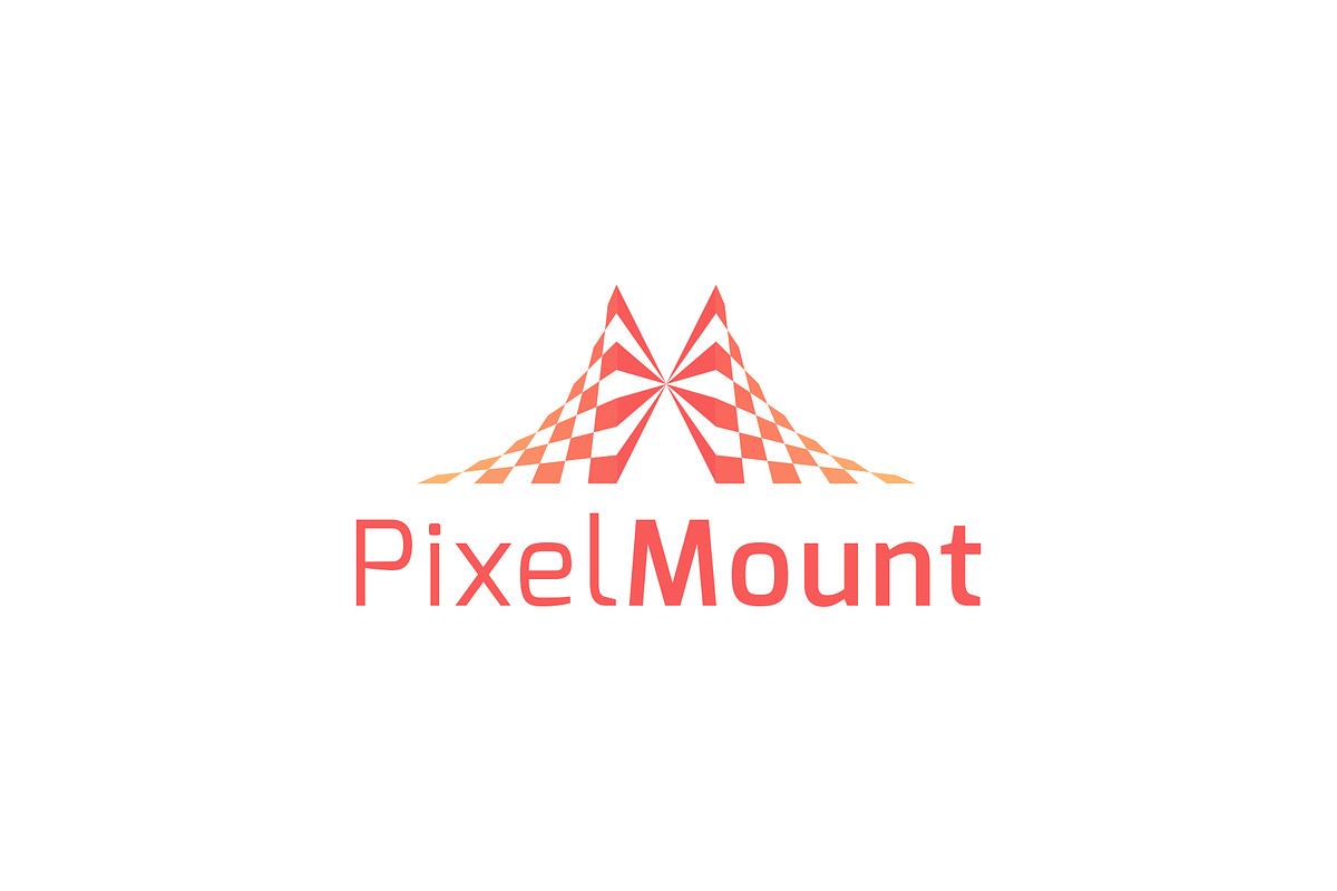 Pixel Mount Letter M Logo Template, a Branding & Logo Template by Graplick (Photo 2 of 2)