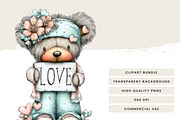Whimsical Woodland Valentine Clipart, a Seasonal Illustration by Design Scotch (Thumbnail 7 of 8)