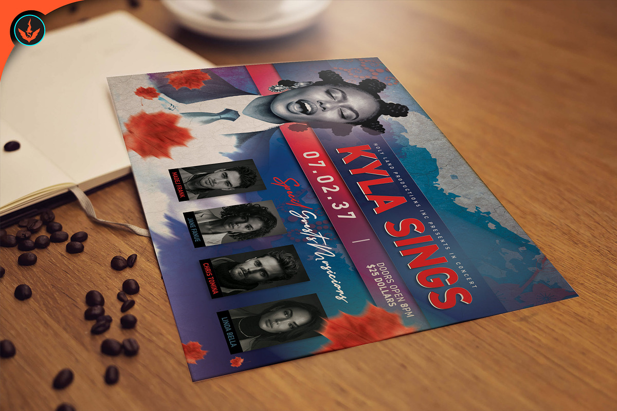 Gospel Concert Flyer Template, a Flyer Template by SeraphimChris (Photo 3 of 4)