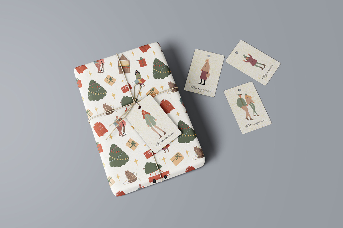 Christmas winter city clipart, a Person Illustration by LyubovZaytseva (Photo 14 of 23)