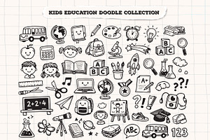 Kids Education Doodle Collection, an Outline Icon by Aarley Kaiven