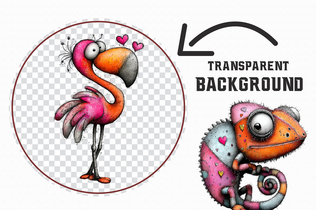 Valentine Animals Clipart, an Illustration by Libby Wishes (Photo 5 of 7)