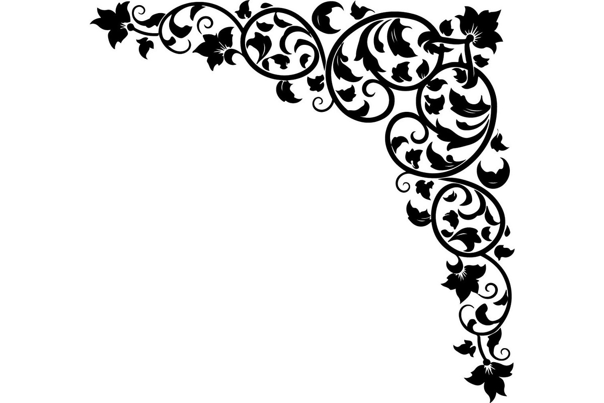 Elegant Vintage Floral Corner Frame, a Decorative Illustration by Designer_Momina (Photo 18 of 21)