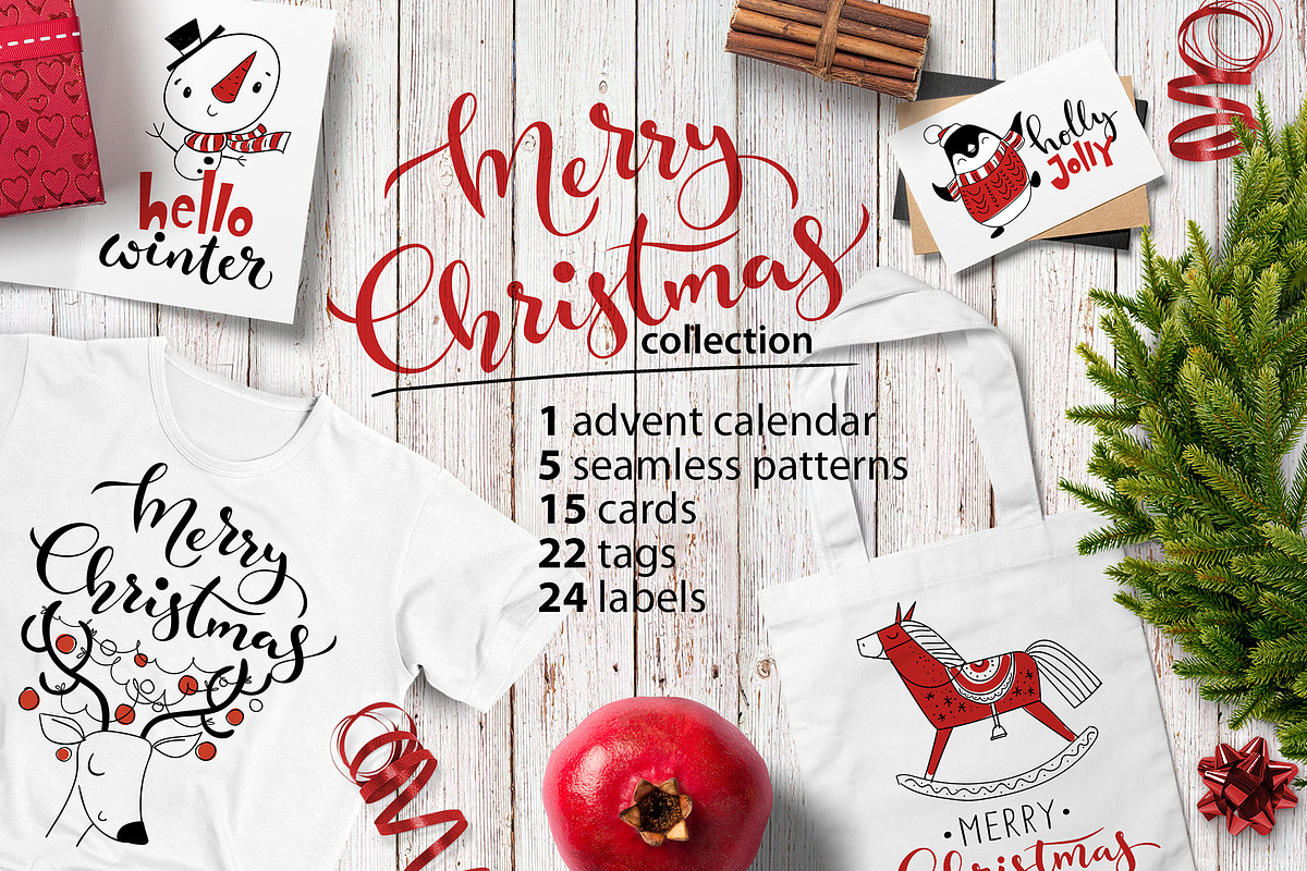 Merry Christmas collection, an Illustration by Giraffarte (Photo 1 of 10)