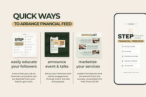 Financial Instagram Creator CANVA PS