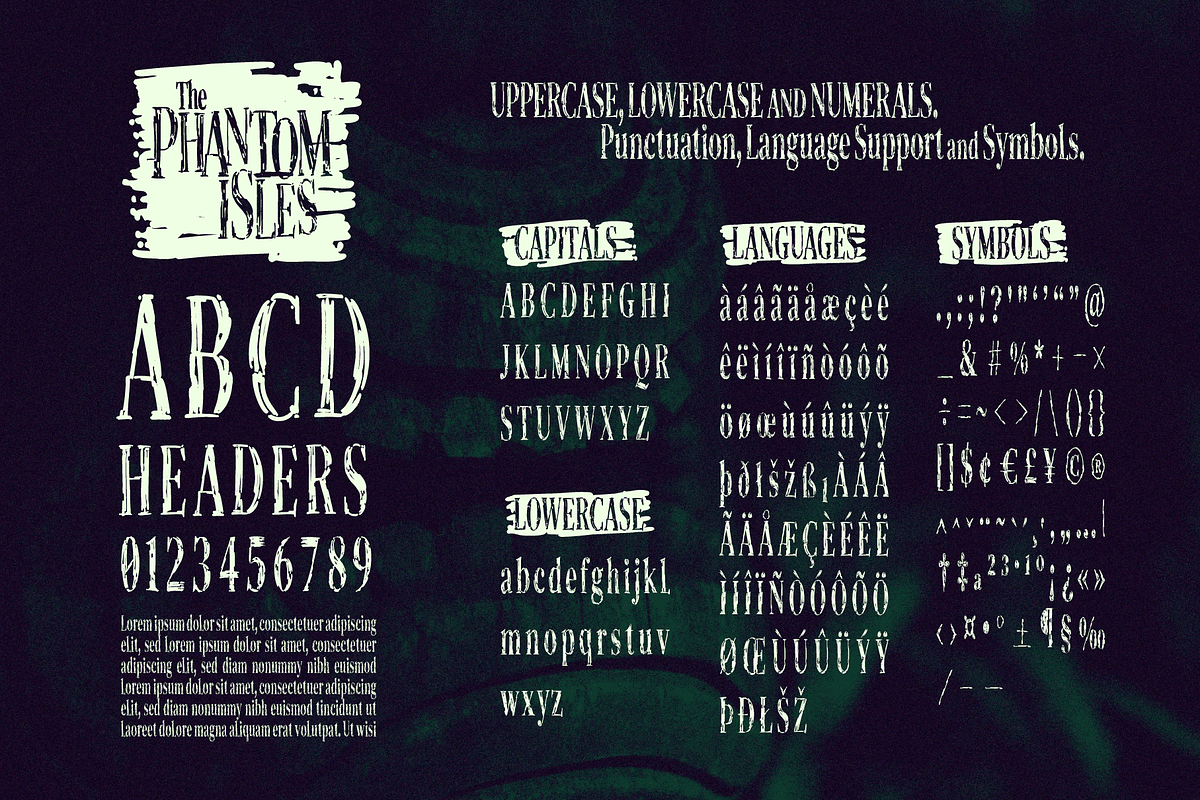 The Phantom Isles: Retro Tiki Font, a Symbol Font by Wingsart Studio (Photo 2 of 19)