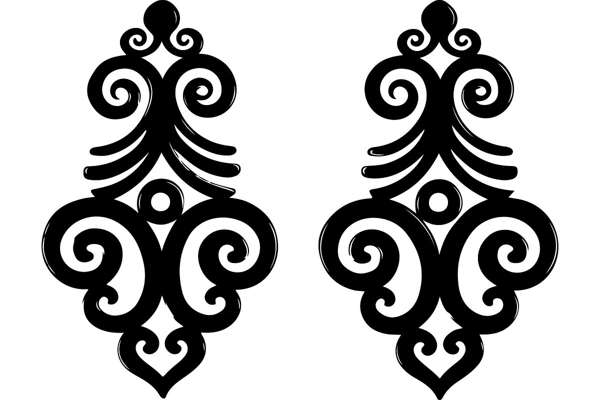 Elegant Earrings SVG Collection, an Object Graphic by Designer_Momina (Photo 6 of 13)