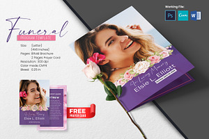 Funeral Program And Prayer Card