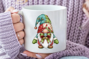 Christmas Patchwork Gnome PNG, an Illustration by Dream Creation (Thumbnail 4 of 5)