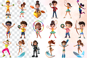 Cute 3D Summer Sport Characters, a Characters & Person 3D Model by Flourish Spark (Thumbnail 2 of 9)