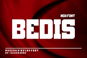 Bedis - Bold Display Font, a Sans Serif Font by lelevien (Thumbnail 1 of 4)