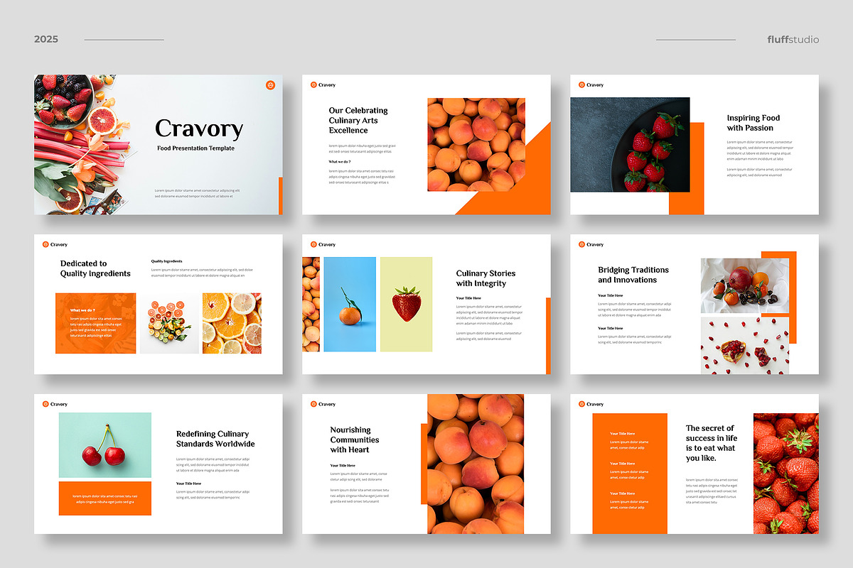 Food & Restaurant Google Slides, a Presentation Template by fluffstudio (Photo 2 of 5)
