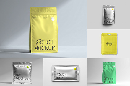 Pouch Bag Mockup Bundle v1, a Packaging Mockup by Templeste
