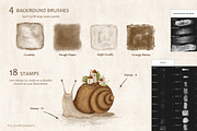 Grungy Textures - brushes & canvases, a Brush Add-On by polikarpovaart (Thumbnail 7 of 17)