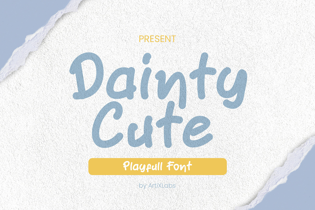 Dainty Cute - Playfull Font, a Script Font by ArtiXLabs (Photo 1 of 11)
