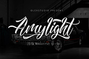 Amylight Over 50%, a Script Font by Olexstudio (Thumbnail 2 of 5)