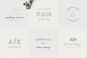 Rustic Feminine Logo Kit + BONUS, a Branding & Logo Template by ClementineCreative (Thumbnail 2 of 12)