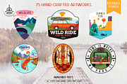 25 Logo Badges Bundle with Textures, a Branding & Logo Template by JeksonGraphics (Thumbnail 1 of 9)