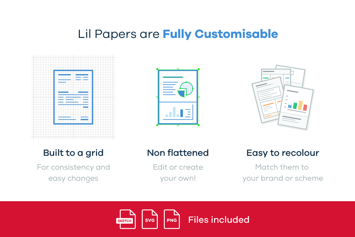 Lil Papers - 176 icons for Sketch preview 4