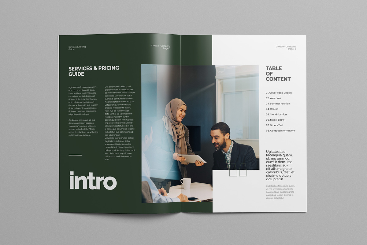 Services & Pricing Guide Canva, a Brochure Template by Pixelpick (Photo 3 of 9)