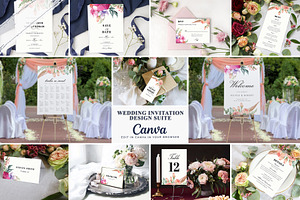 Canva Wedding Invitation Suite, an Invitation Template by DesignDevisers