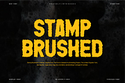 Stamp Brushed Font, a Sans Serif Font by QR Design Studio (Thumbnail 1 of 6)