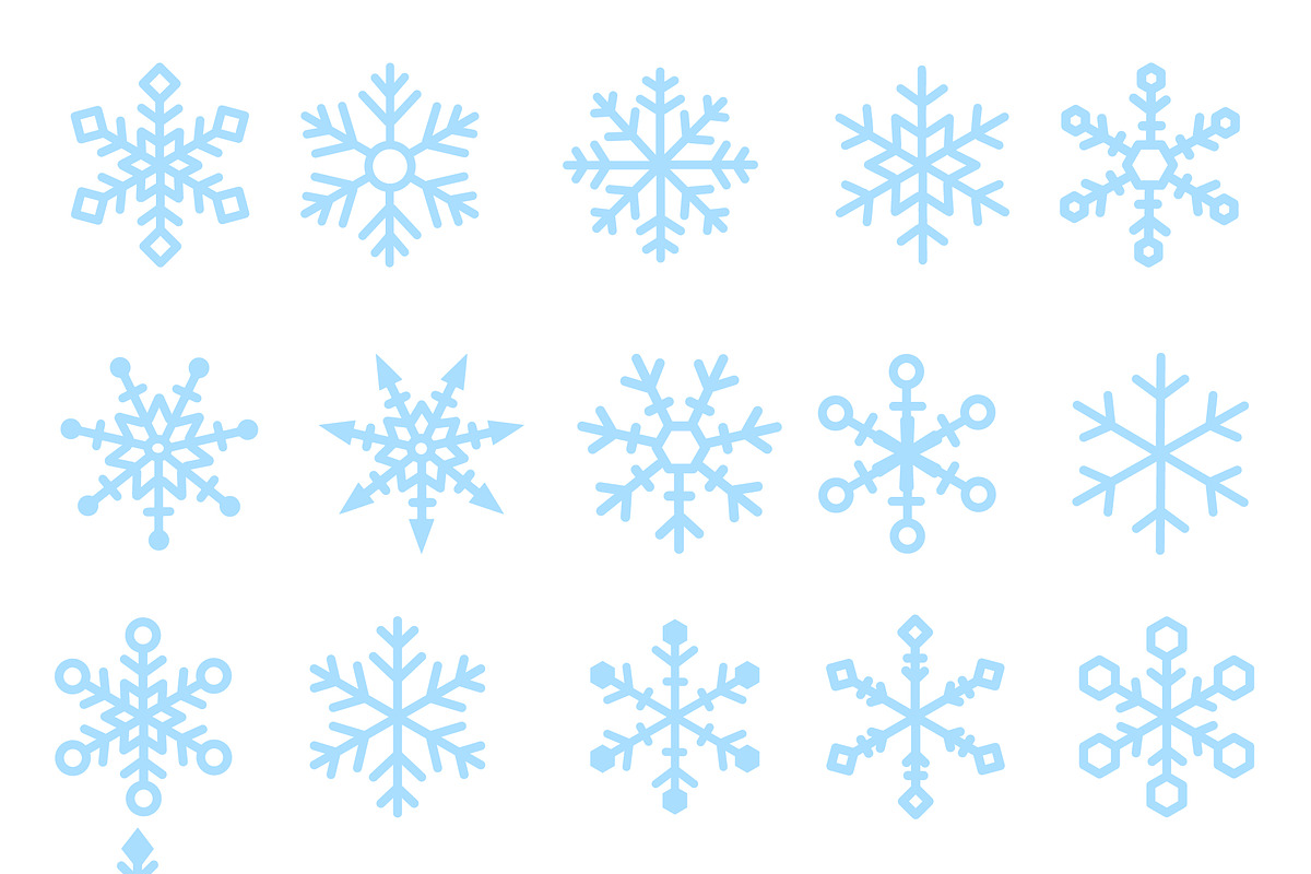 Winter Snowflake SVG Bundle, an Illustration by TheHitShop (Photo 1 of 10)
